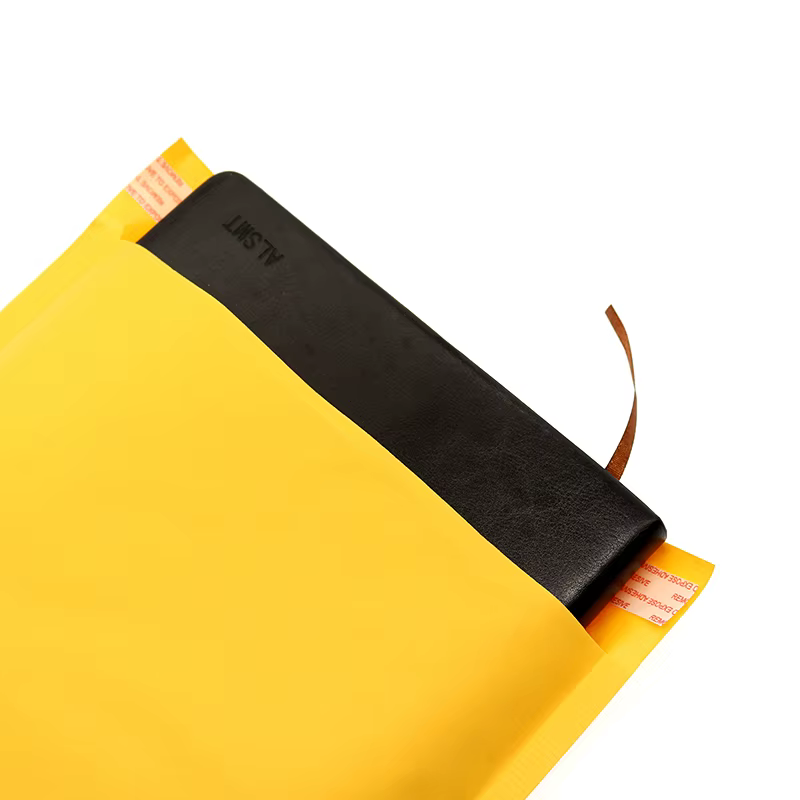 Paquet de 10 enveloppes à bulles jaunes dorées auto-scellantes, enveloppe d'expédition rembourrée, logistique Express, livre d'emballage, sac d'emballage pour vêtements
