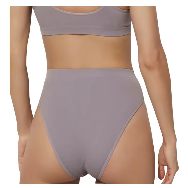1Pc taille haute culottes femmes slips sans couture coupe
