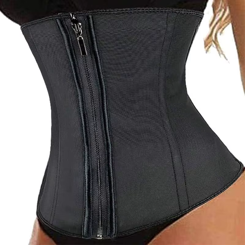 3XL Latex Corset Body Shaper Taille Formateur Cincher Zipper Underbust Perte de Poids Minceur prostrewear Sablier