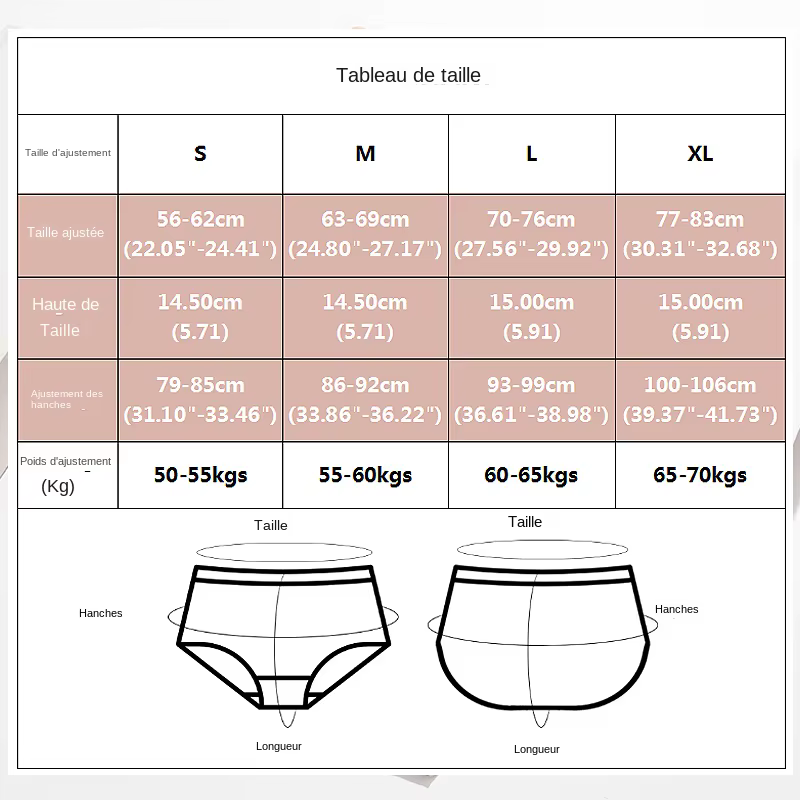 Bodyshaper taille haute sans couture culottes femmes sous-vêtements antibactériens doux entrejambe slips