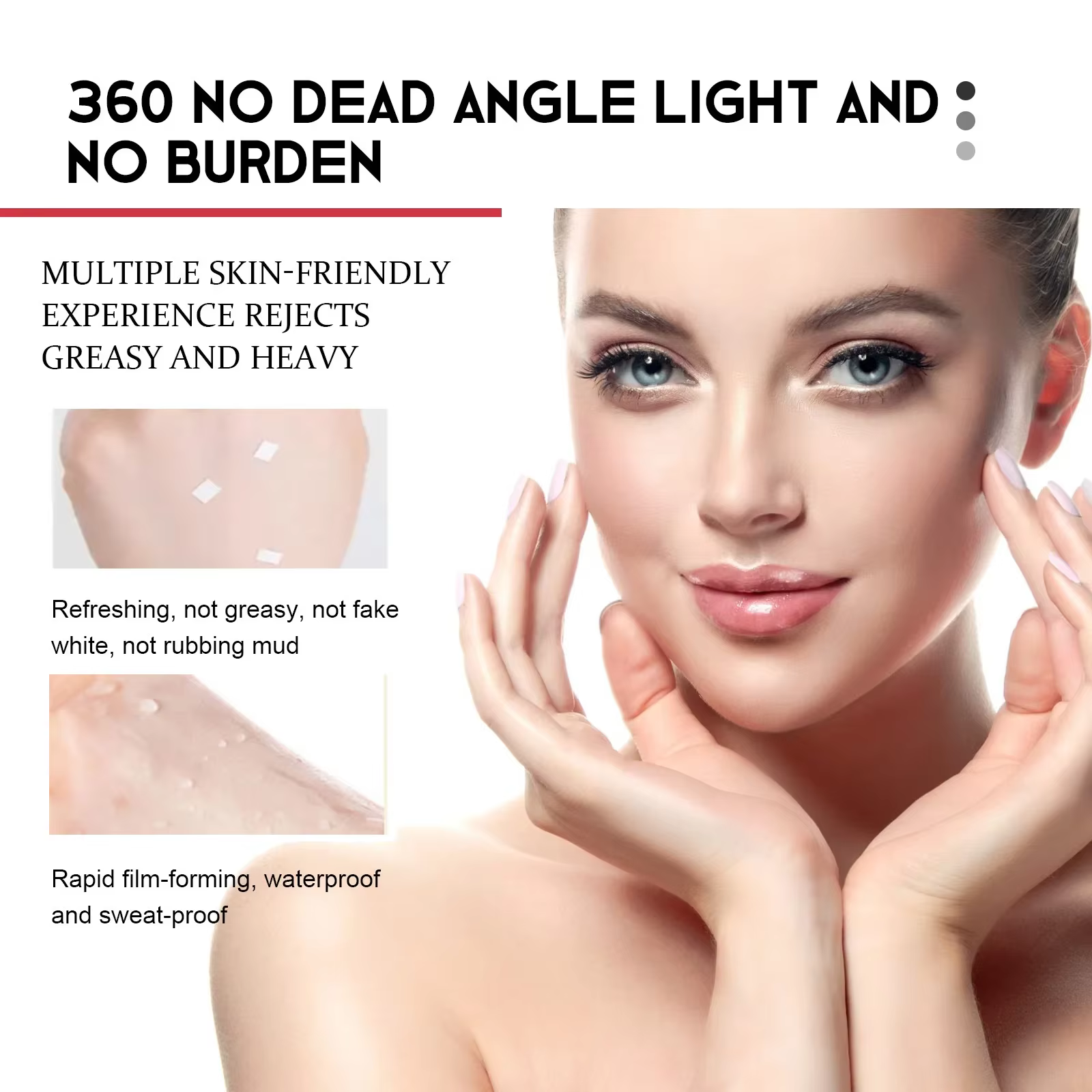 Stick solaire visage SPF 50+ Stick solaire rafraîchissant Contrôle du sébum Protection solaire Crème éclaircissante pour la peau Soin du visage 15g
