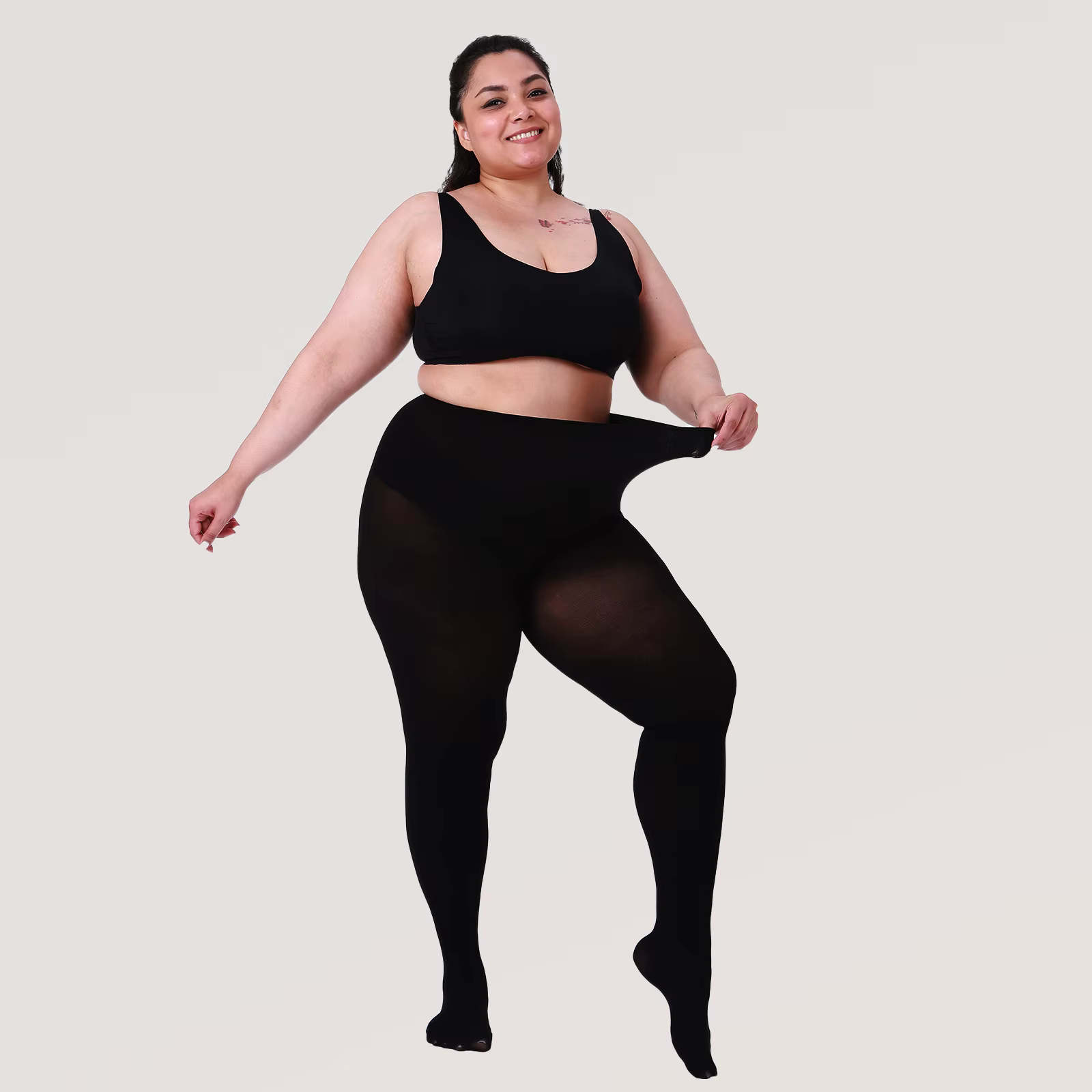 Collants doublés polaire 200D pour femmes