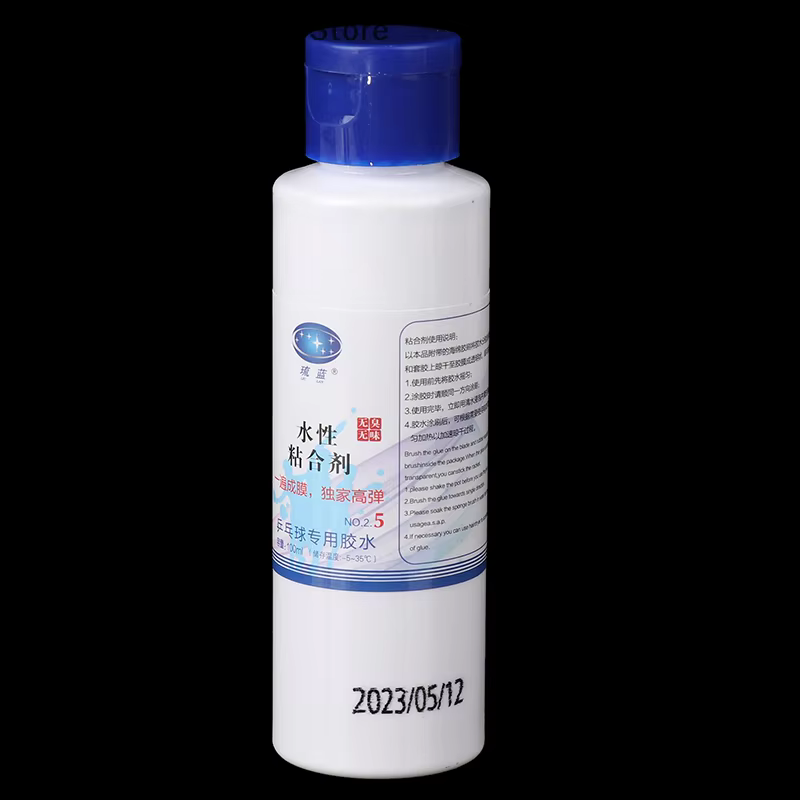 Colle inorganique pour Tennis de Table, 100ML, 2.5 générations, adhésif pour peau en caoutchouc, Film facile formant des accessoires à haute élasticité