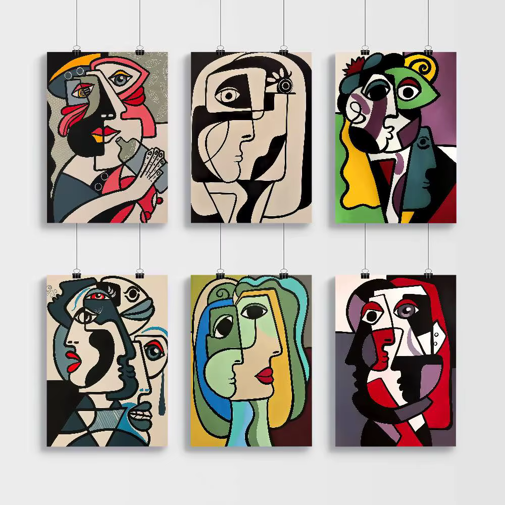 Affiches de film classique d'art Picasso abstrait, affiche de qualité HD, peinture artistique murale, étude, décoration nordique pour la maison