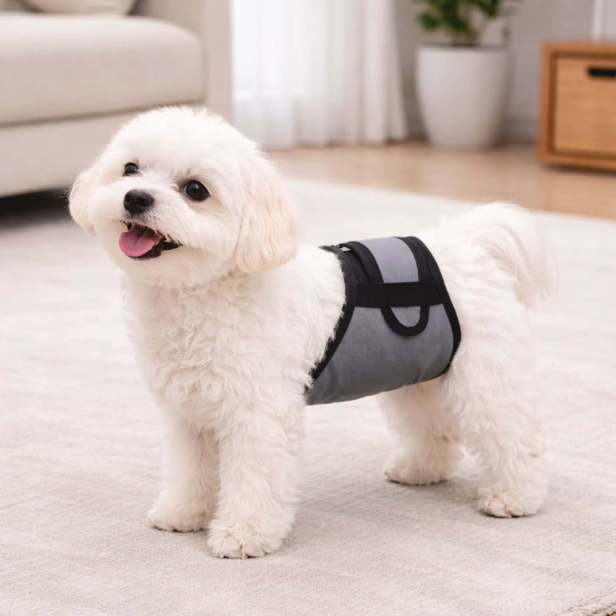 Culotte Sanitaire pour Chien Mâle, Anti-Harcelement, Réglable, pour Période de Chaleur, pour Golden Retriever, Labrador, Chiens de Petite, Moyenne et Grande Taille