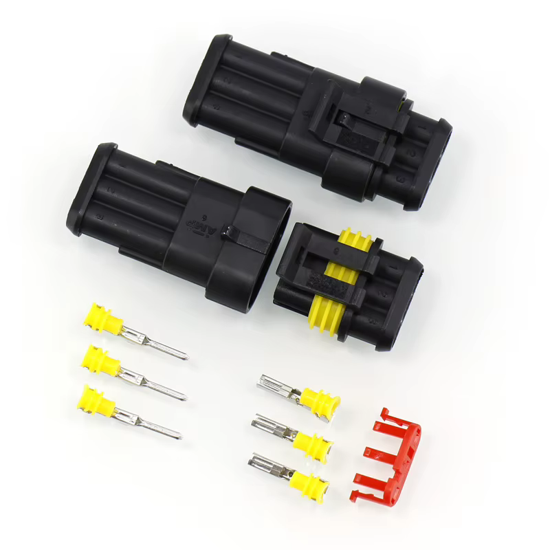 Kit de 5 jeux de fil électrique étanche à 3 broches, connecteur automobile pour voiture
