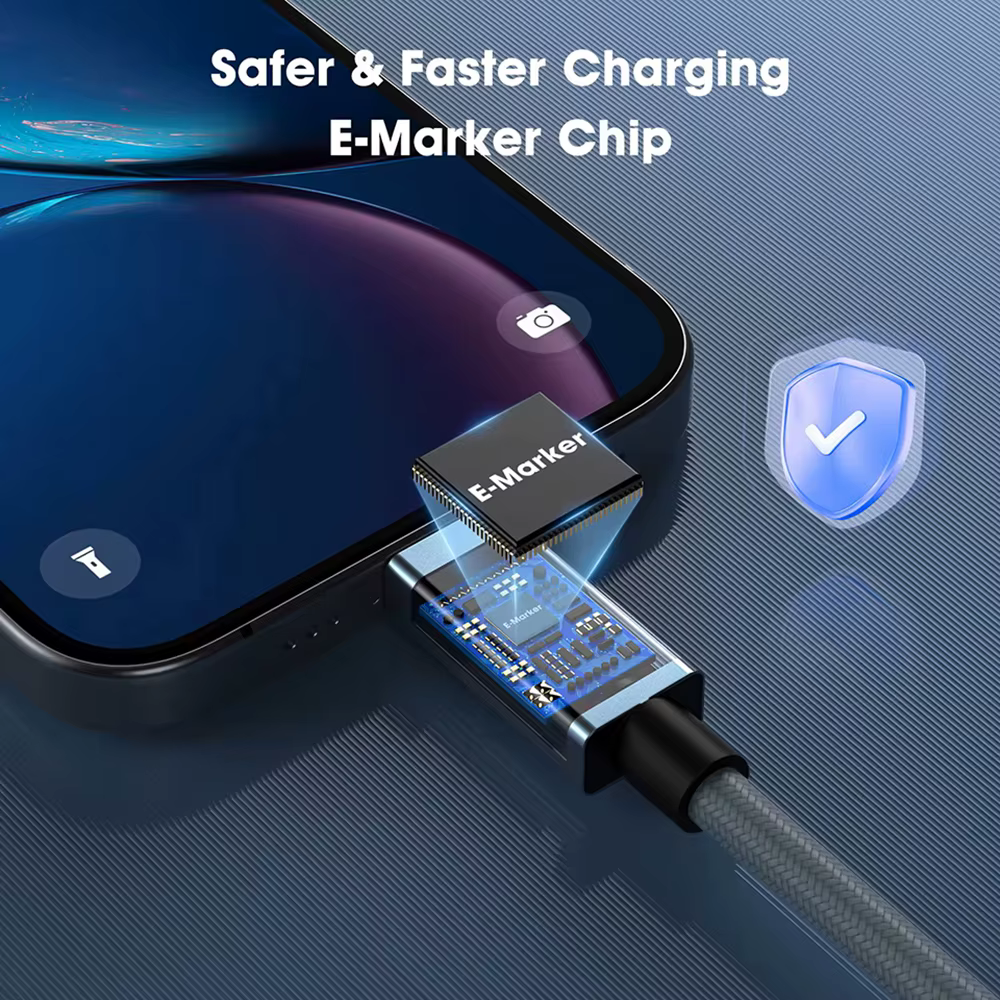Câble USB C Thunderbolt 4 40 Gbps USB4, câble USB Type C vers C 240W, câble de charge rapide Thunderbolt3 pour EGPU SSD iPad MacBook Air