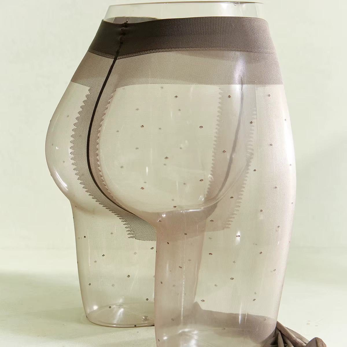 Collants transparents à pois sexy SUJIIN pour femme