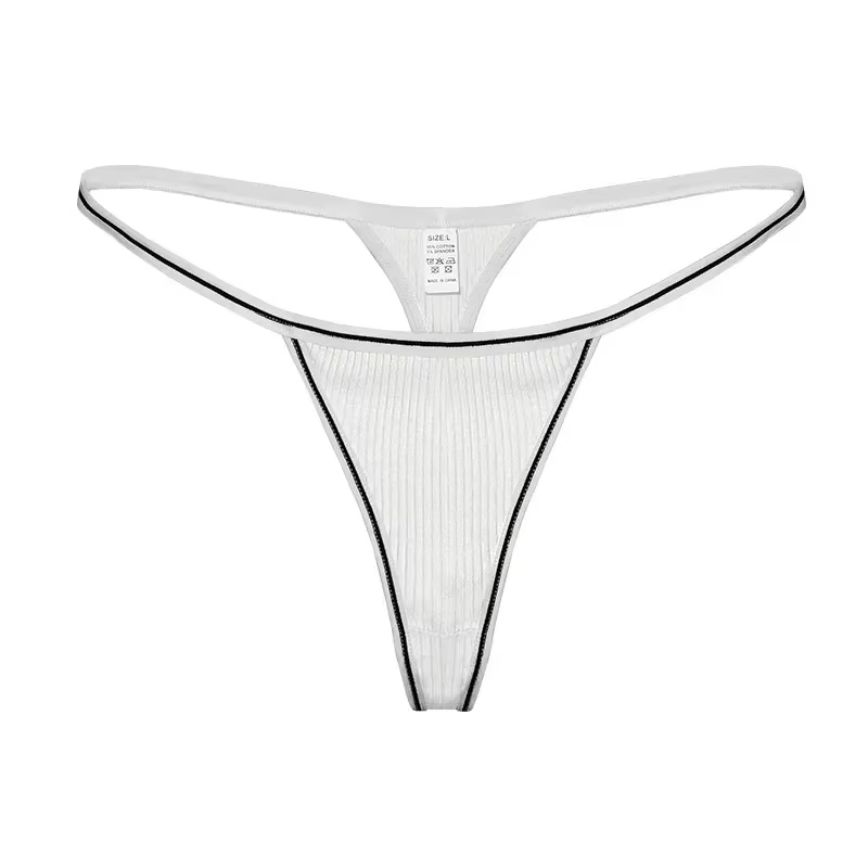 Culotte string une pièce sexy taille basse sans coutures en coton antibactérien pour femme