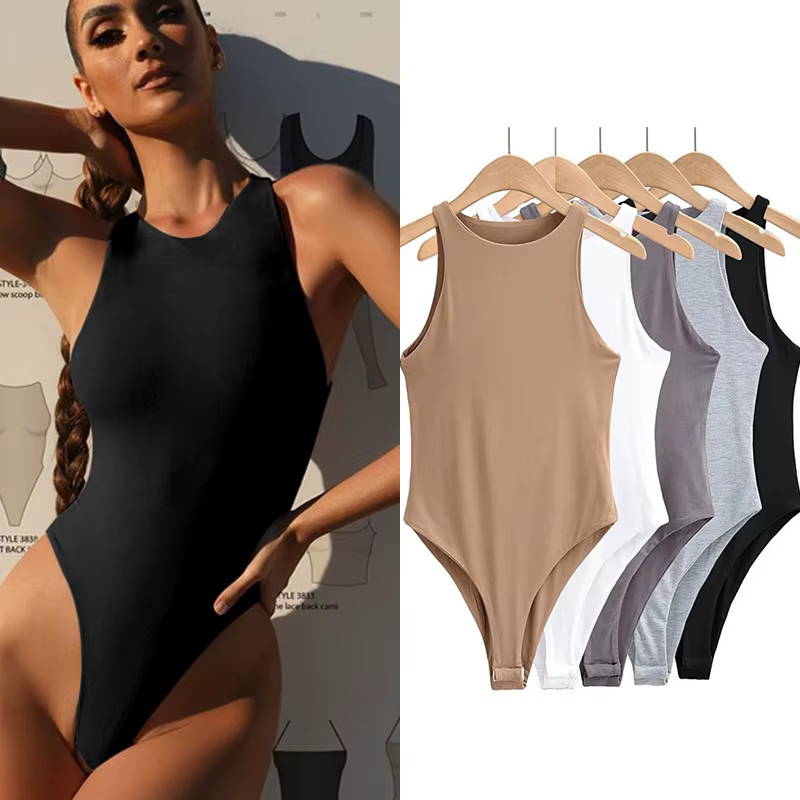Body Sexy sans manches pour femmes