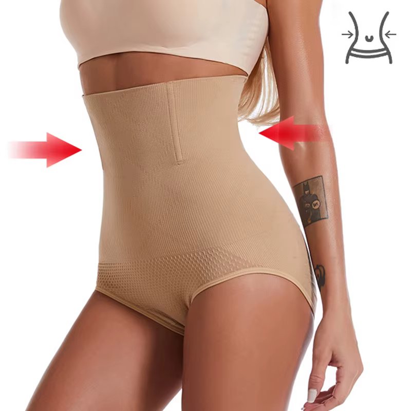 Sans couture femmes taille haute façonnage culotte respirant corps Shaper minceur ventre sous-vêtements dames Corset