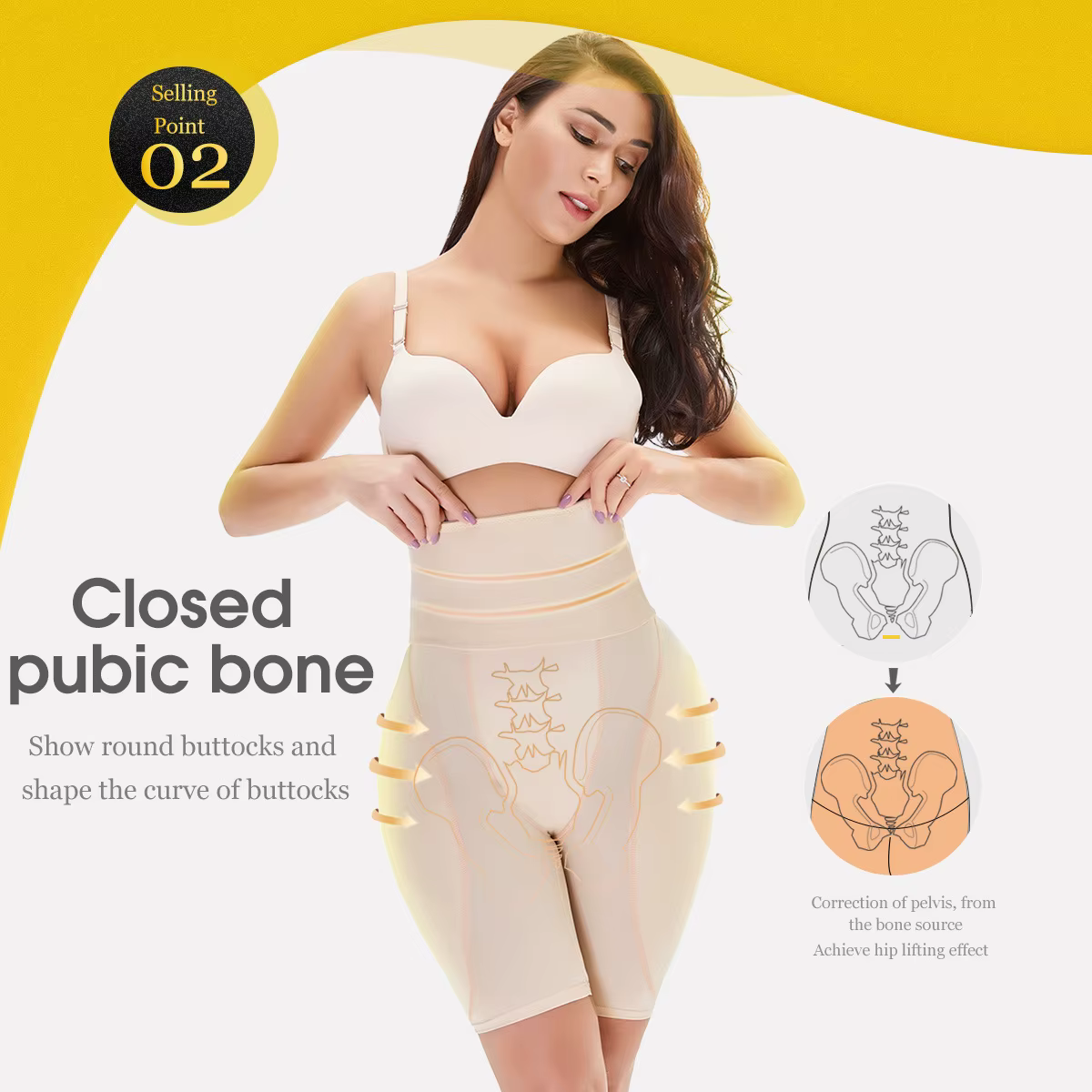Hip Shapewear culottes femmes bout
