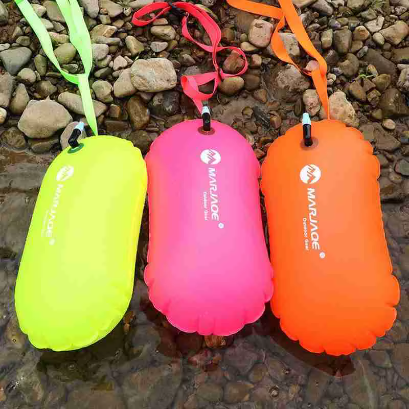 Bouée de natation gonflable en PVC, flotteur de remorquage, airbag étanche avec ceinture de taille pour rafting, fournitures de sécurité pour la natation en plein air