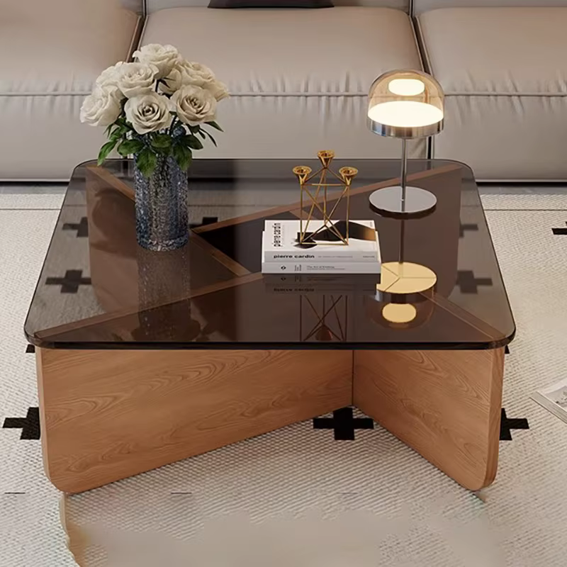 Table basse esthétique Design élégant Glam Table d'appoint moderne gain de place Table sédentaire Vintage meubles de maison