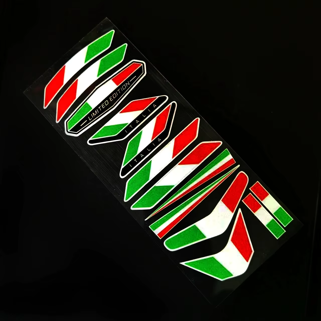Autocollant drapeau italien, 13 pièces, Badge de décoration, accessoires de voiture italiens pour moto, voiture, vélo, camion