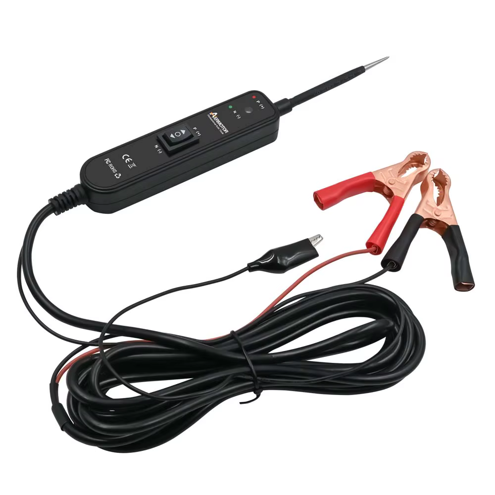 Testeur de Circuit électrique automobile, testeur de système électrique de voiture, testeur de Circuit Automobile avec interrupteur d'alimentation, Diagnostic du véhicule