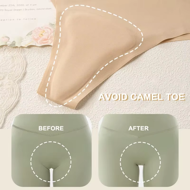 3 pièces éviter les culottes à bout de chameau culotte tanga sans couture couverture anti-cernes