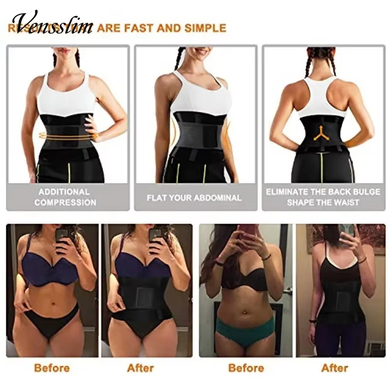 Vensslim femmes Sauna sueur ventre tondeuse ceinture taille formateur minceur corps Shaper Corset entraînement