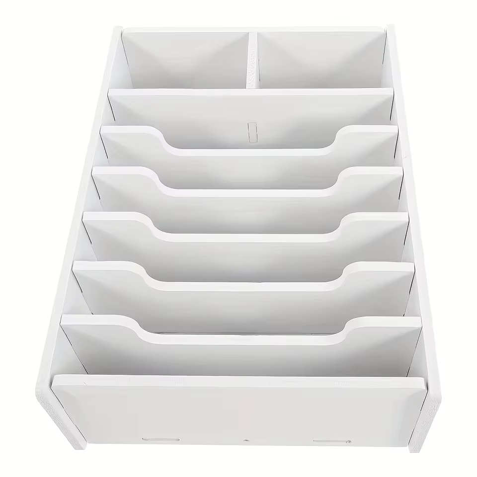 Tiroir-caisse 8 compartiments, plateau de rangement pour billets, boîte de tri de devises multi-compartiments pour le commerce de détail, classeur de bureau à domicile