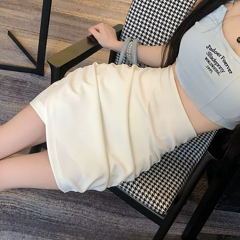 Jupe moulante taille haute irrégulière pour femmes