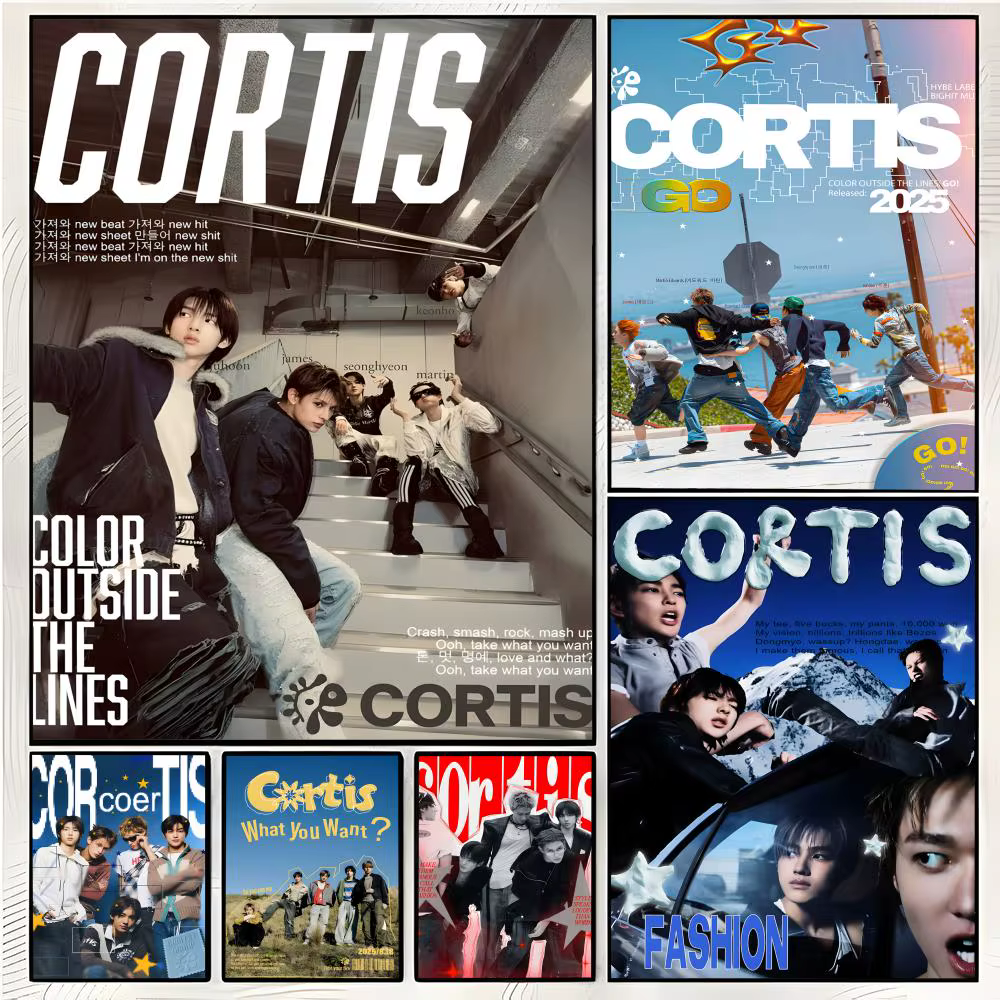 Affiche tendance du groupe kpop C-CORTIS, décoration artistique et décoration intérieure pour la maison, le pub et les espaces intérieurs