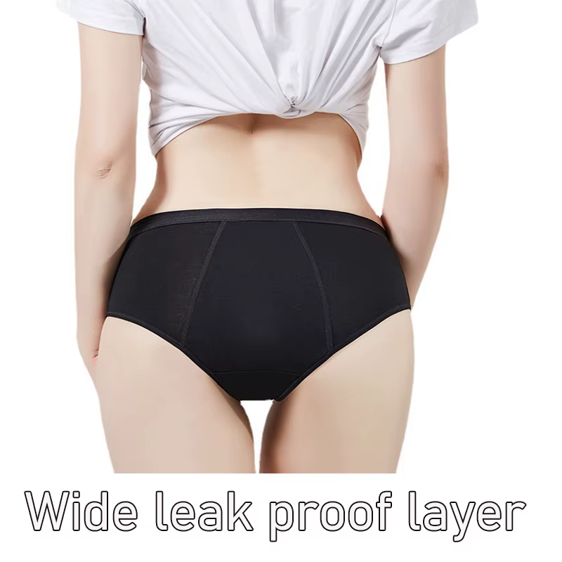 Culotte menstruelle absorbante et étanche à 4 couches pour femmes