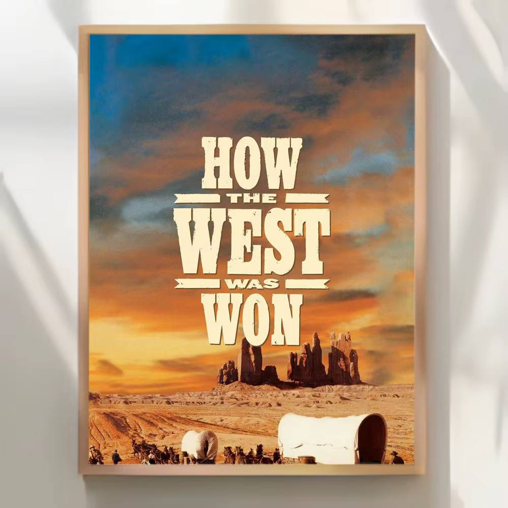 Affiche « Once Upon a Time in the West », autocollante, imperméable, décoration murale pour café, bar, salle, cadeau