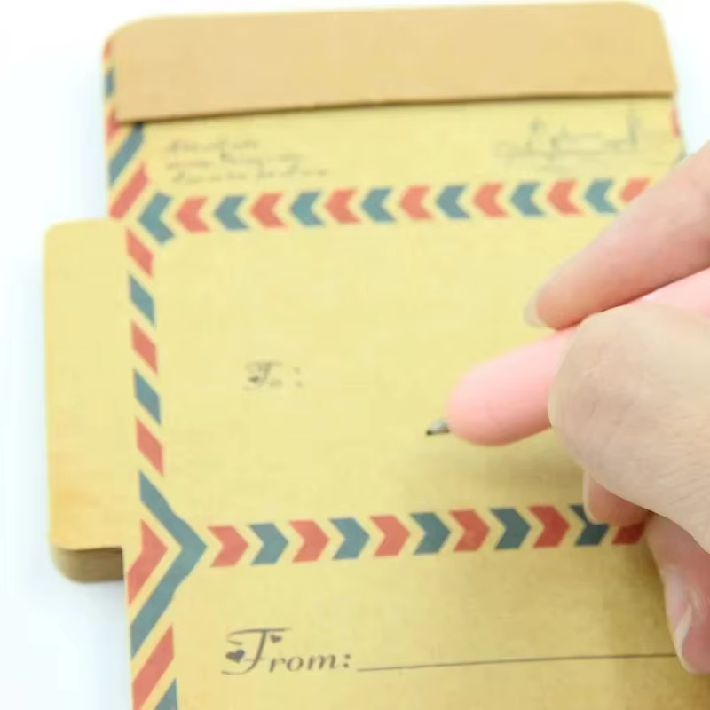 45 feuilles/ensemble rétro Vintage enveloppes en papier Kraft Mini mignon Kawaii dessin animé papeterie poste lettre enveloppe cadeaux