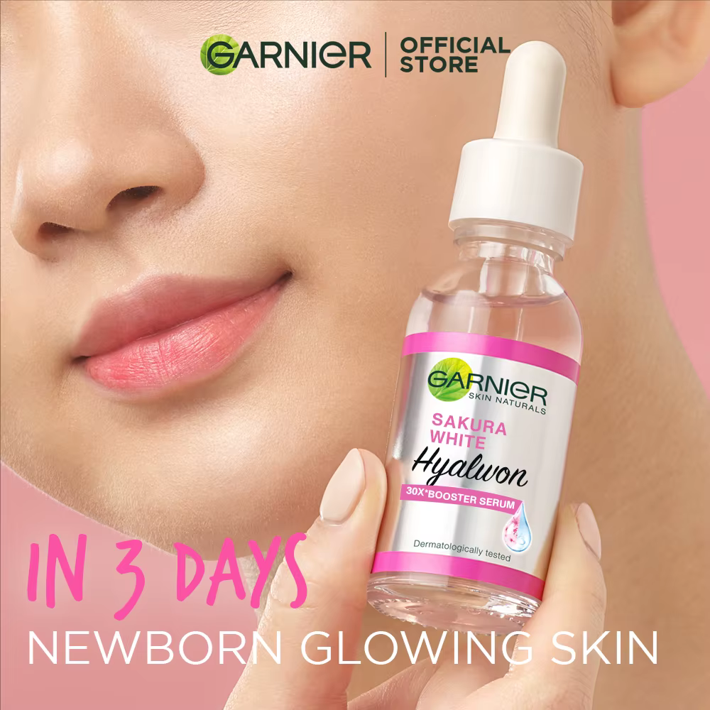 GARN Nier rose sérum Sakura lueur 30x rehausseur hyaluronique sérum hydratant raffermissant peau ridules peau soin du visage sérum