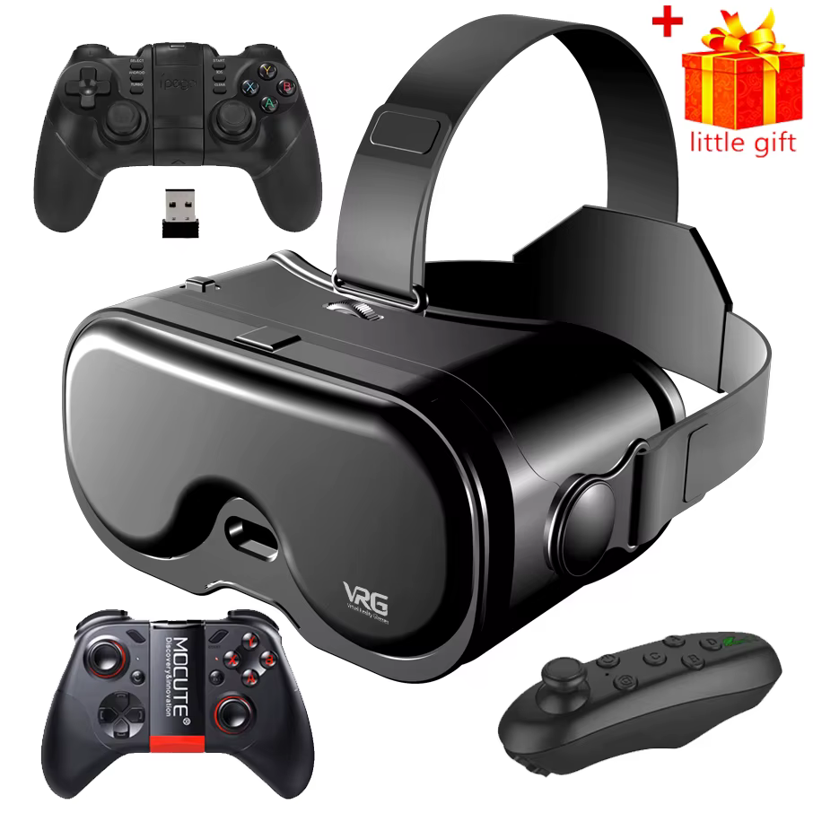 Casque de réalité virtuelle 3D VR, lunettes, dispositifs, lentilles, casque intelligent pour smartphone, téléphone portable, viseur de jeu mobile