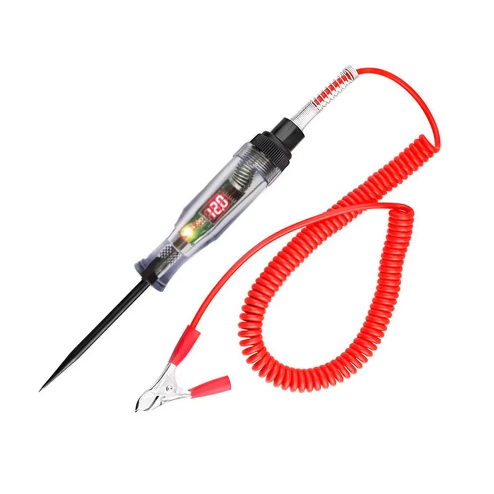 Testeur de Circuit de tension de voiture et camion, outils automobiles 6V 24V, sonde de Diagnostic de voiture, stylo de Test, ampoule, stylo de mesure électrique