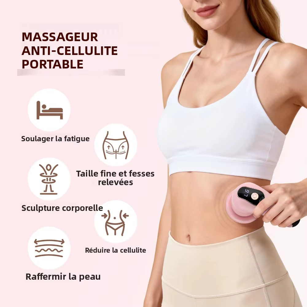 Brûleur de graisse électrique, masseur amincissant à 6 niveaux pour la perte de poids, pour l'abdomen, le ventre, le cou, appareil de mise en forme du corps, recharge USB