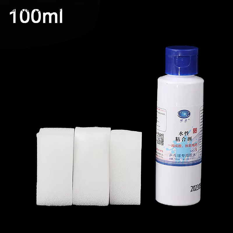 Colle inorganique pour Tennis de Table, 100ML, 2.5 générations, adhésif pour peau en caoutchouc, Film facile formant des accessoires à haute élasticité