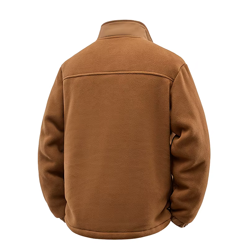 2025 nouvelle veste polaire de chasse d'hiver hommes chaud polaire veste à capuche extérieure multi-poches décontracté pleine fermeture éclair Sport randonnée manteau
