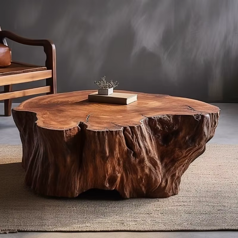 Table basse minimaliste unique, esthétique, gain de place, pour salon, table basse de luxe, table de service, mobilier de patio