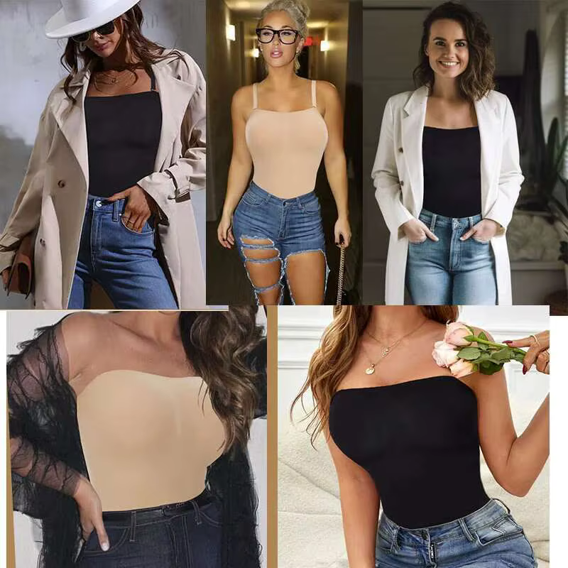 Body string sans bretelles Bustier bustiers femmes épaules dénudées sans couture Bodyshaper sculpter ventre contrôle corps Shaper Compression