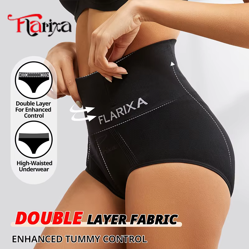 Flarixa sans couture Shaper ventre contrôle culottes femmes façonnage slips post-partum