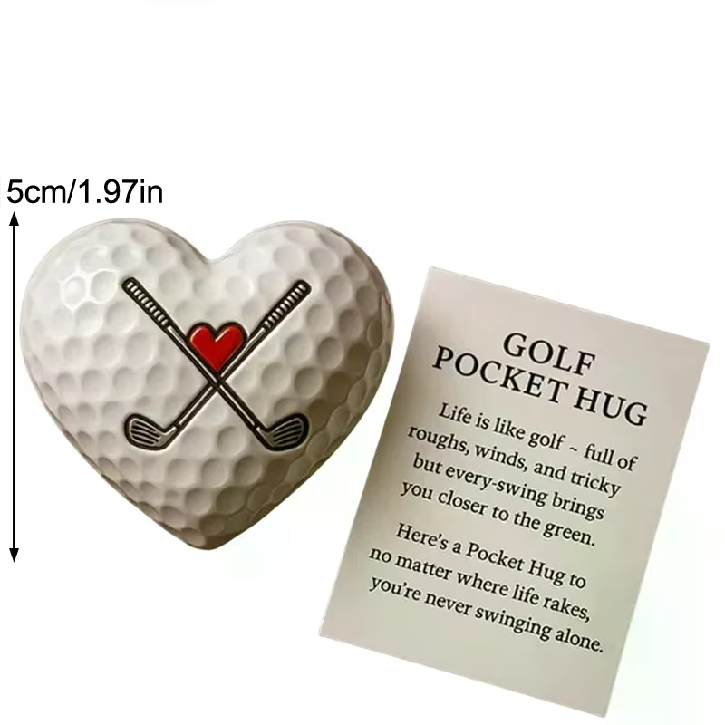 Abrasse de poche de golf, cadeau de golf inspirant avec carte de message encourageante, petit cadeau pour les amateurs de golf, cadeau de golf attentionné