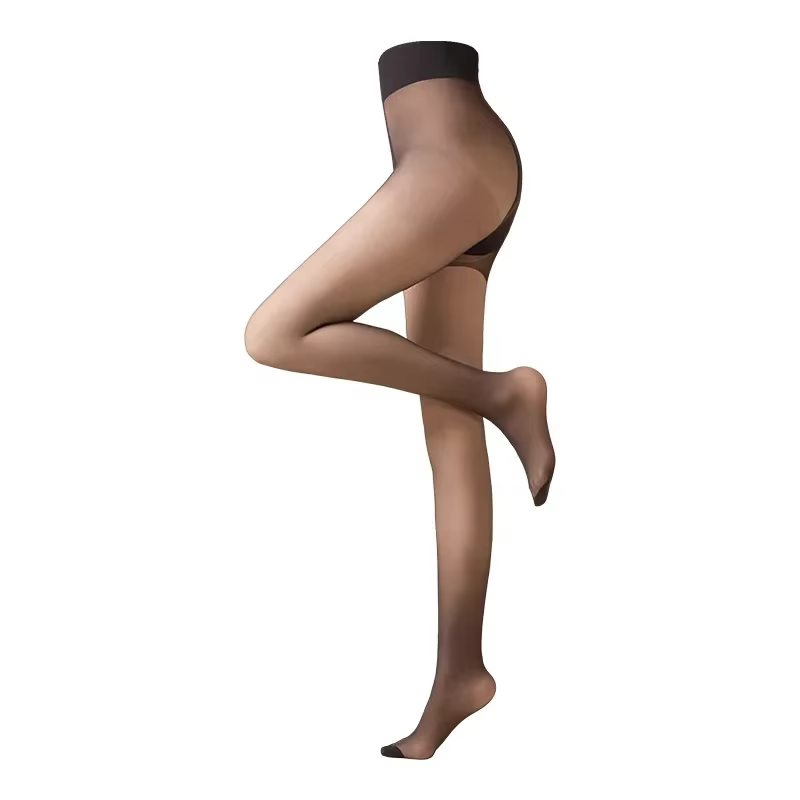 Shorty-Collant Noir en Nylon pour Femme