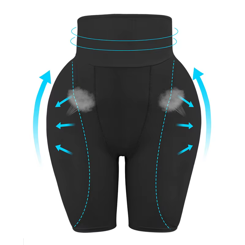 Culotte gainante pour femme avec coussinets pour les hanches