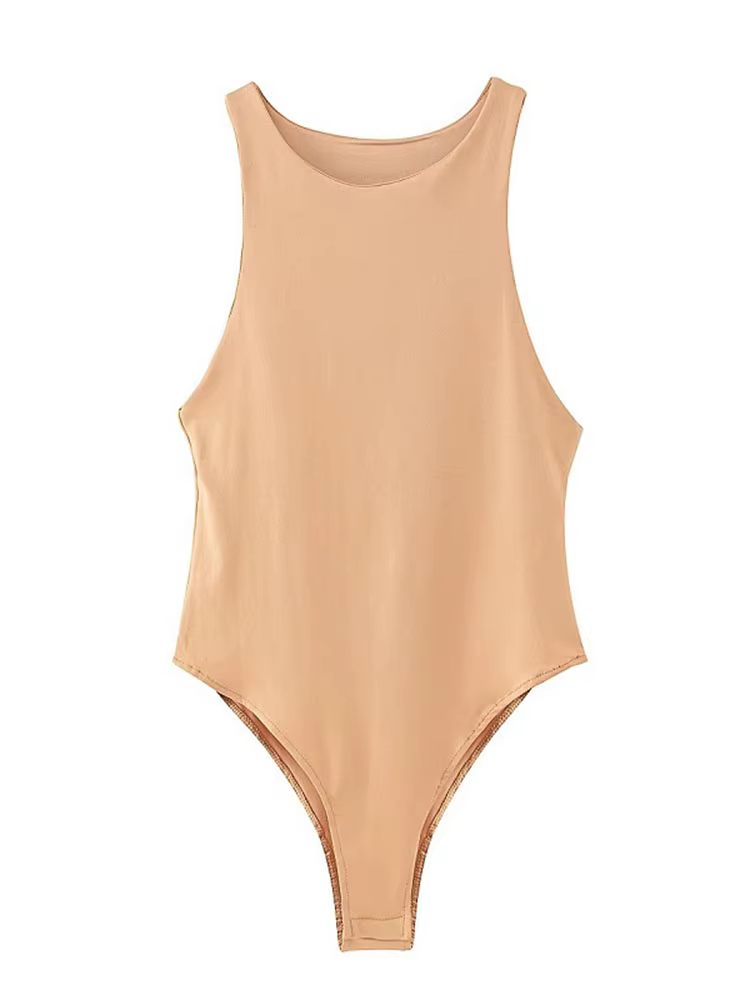Été solide sexy moulante femmes body femme 4 couleur vert mince