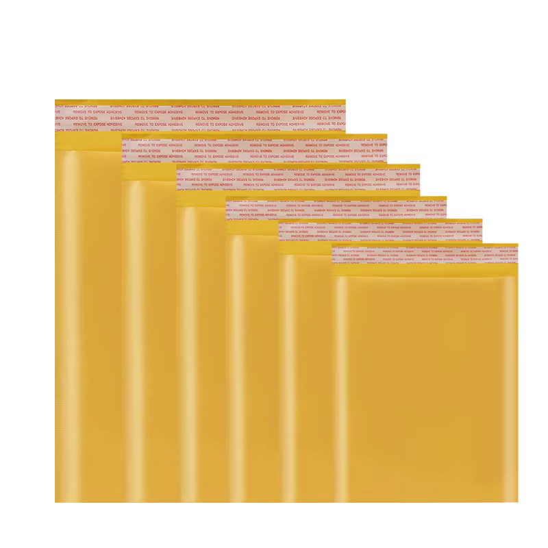 Paquet de 10 enveloppes à bulles jaunes dorées auto-scellantes, enveloppe d'expédition rembourrée, logistique Express, livre d'emballage, sac d'emballage pour vêtements