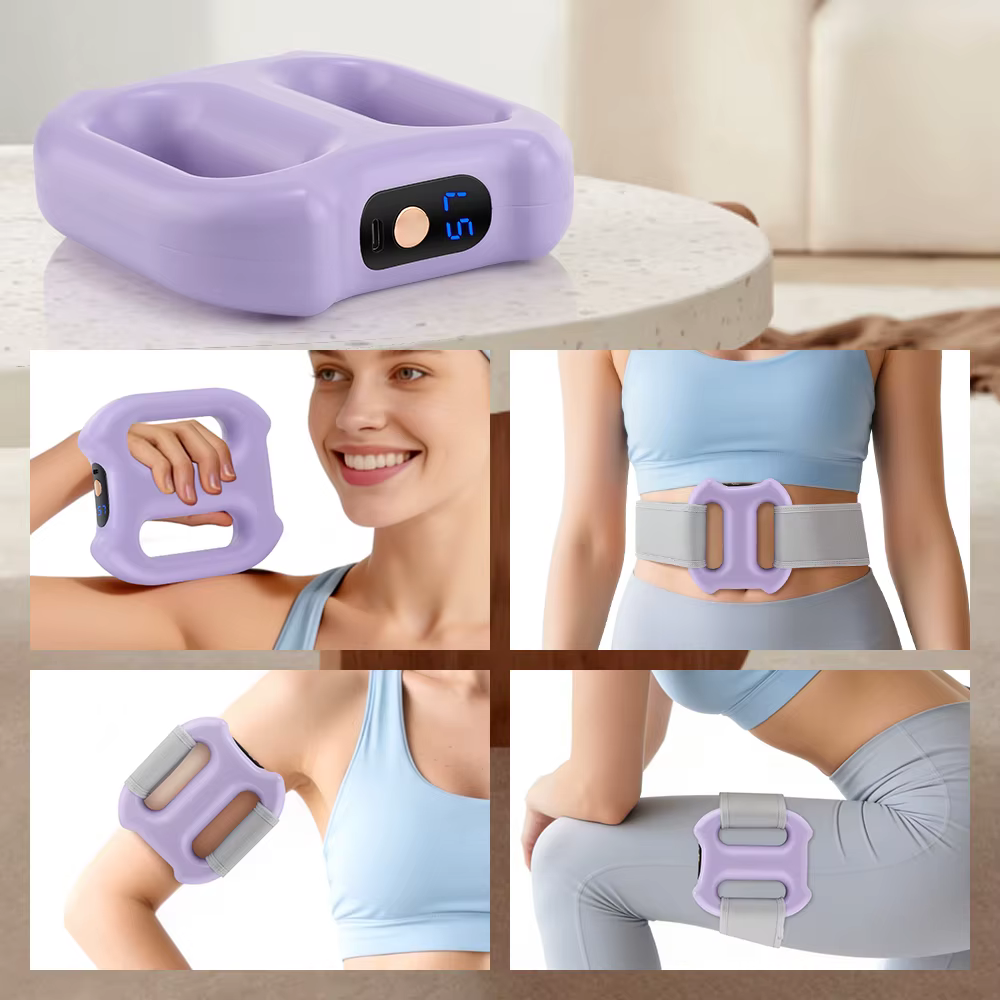 Anneau de massage professionnel rechargeable pour le corps, anneau vibrant pour brûler les graisses, anneau de massage pour la taille et l'abdomen, perte de poids, relaxation musculaire profonde