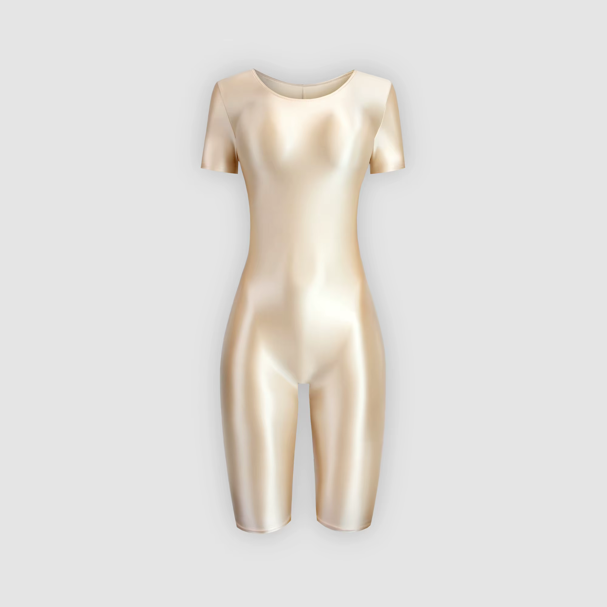 Maillot de bain une pièce en satin brillant pour femme