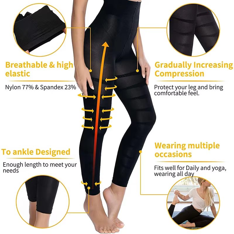 MISSMOLY jambe minceur corps Shaper Anti Cellulite Compression Leggings taille haute ventre contrôle culotte cuisse plus mince Shapewear