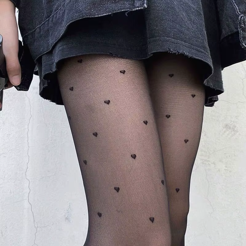 Collants classiques en soie pour femmes, Sexy, fins, blancs, pour boîte de nuit, Vintage, cuisses transparentes, bonneterie élastique