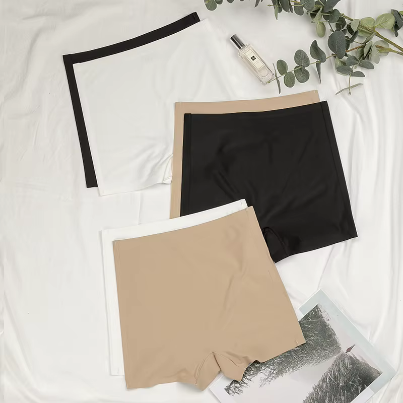 Offre spéciale sans couture glace soie solide Biker Shorts Boxer Leggings courts sport Yoga pantalon sans