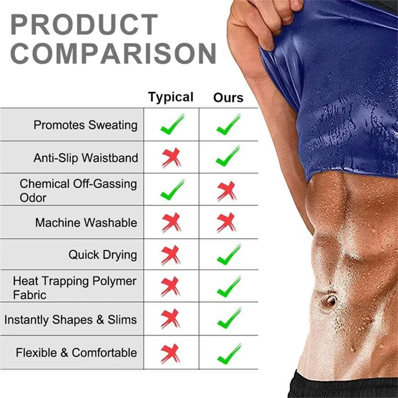 Hommes minceur corps Shaper Sauna sueur ceinture taille formateur Corsets ventre bande Sport