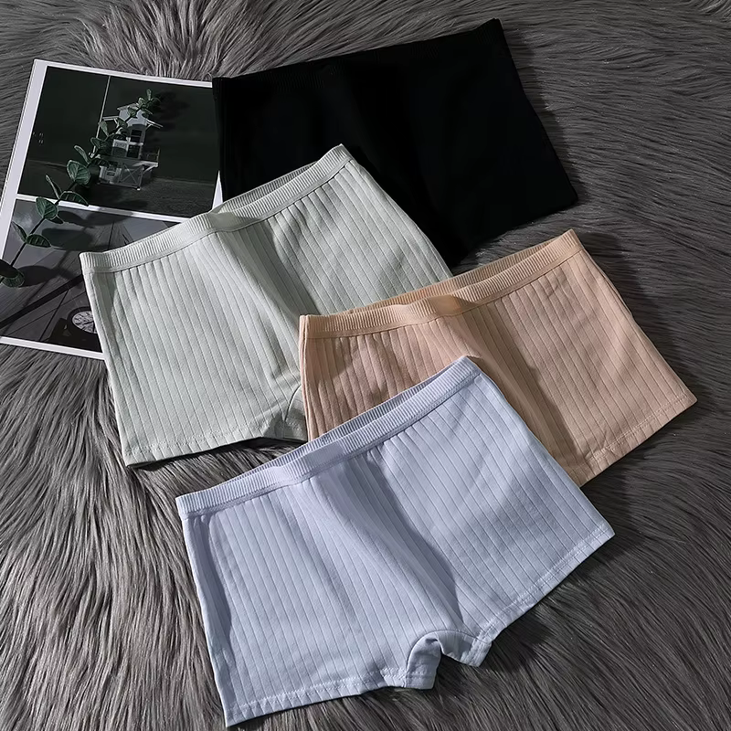 2026 femmes Boyshort culottes sécurité courte été glace soie sans couture culotte sous-vêtements noir nu Boxer slips femme sous-vêtement