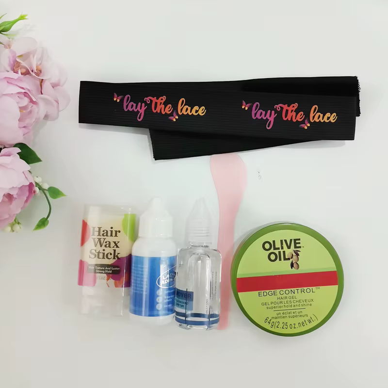 Kit de colle pour Perruque, 6 pièces, accessoires de perruque, bande de Fusion de dentelle, bâton de cire pour cheveux, colle avant en dentelle et dissolvant de contrôle des bords